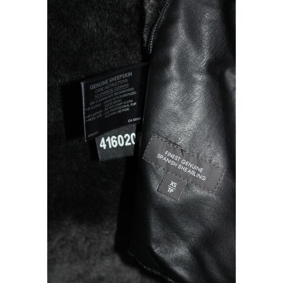 HSO Canada Saks Fur Salon Zzghetti Genuine Spanish Shearling Coat XS 41602062 - Picture 5 of 10